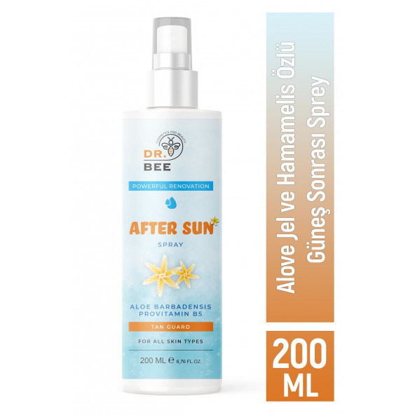 Dr. Bee Alove Jel Ve Hamamelis Özlü Güneş Sonrası Sprey