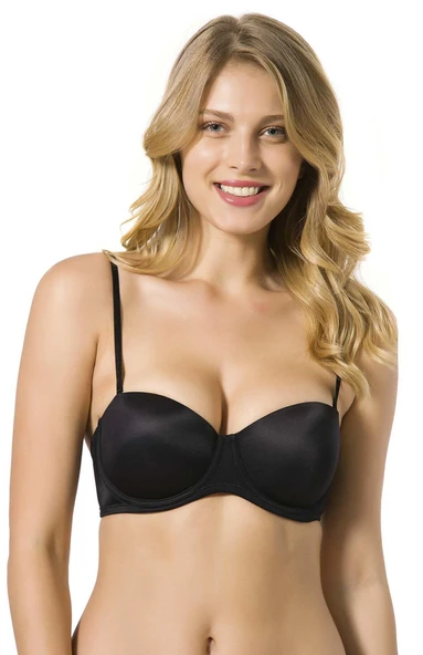 Le Jardin 7030-B Destekli-Balenli Micro Kaplı Silikonlu Sütyen