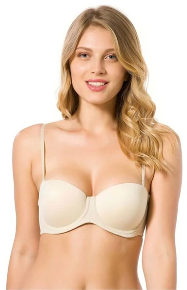 Le Jardin 7030-B Destekli-Balenli Micro Kaplı Silikonlu Sütyen - 3