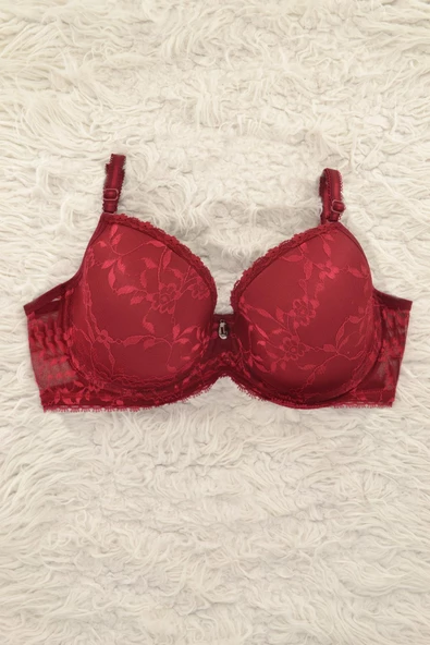 Le Jardin 7012-B Desteksiz-Balenli Dantel Kaplı Sütyen - 7