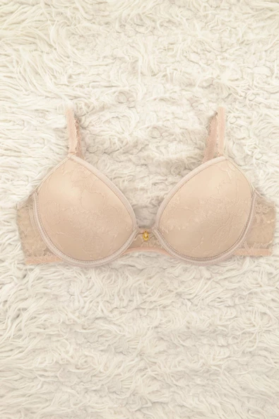 Le Jardin 7003-B Destekli-Balenli Dantel Push Up Sütyen - 5