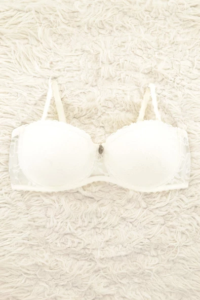 Le Jardin 7001-B Desteksiz-Balenli Charlotte Dantel Sütyen - 4