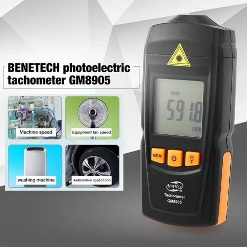 BENETECH GM8905 Dijital Lazer Takometre - Resim 5