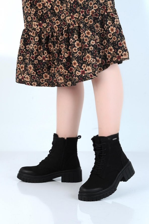 Hammer Jack 102 20832-Z Argun Siyah Deri Kadın Düz Bot ürün görseli