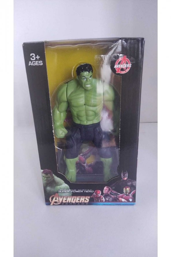 Marvel Avengers Yenilmezler Aksiyon Karakter Figür Işıklı Oyuncak Hulk Hulk 16 Cm. - 2