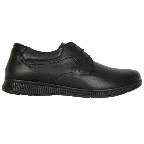 Baloğlu H-251-1 Siyah 100 Deri Erkek Comfort Ayakkabı