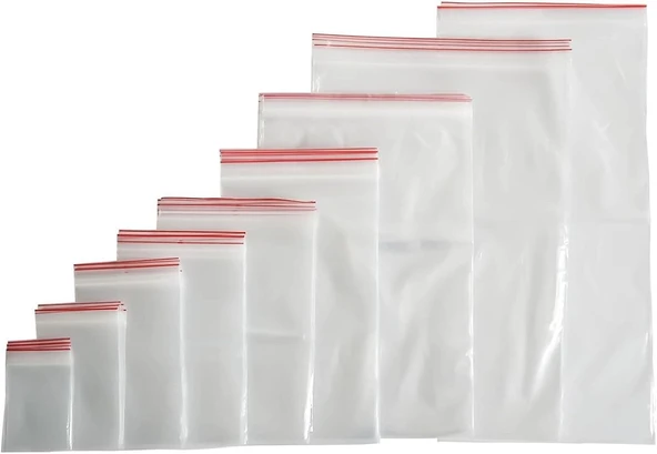 8,5x18 cm Kilitli Naylon Torba 1000 li Kutu ürün görseli 1