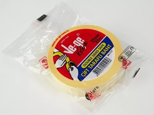 VeGe Çift Taraflı Bant (24 mm x 25 m)