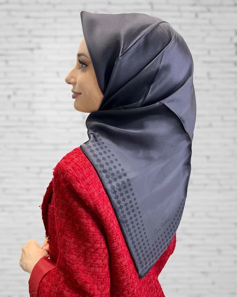 Pierre Cardin Kampanyalı Sezonsuz Sura (Krep Saten) İpek Eşarp 8473230  ANTRASİT ürün görseli