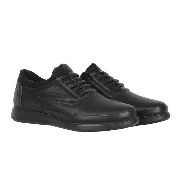 Balayk 066 Siyah Lz %100 Deri Erkek Sneakers Spor Ayakkabı - 2