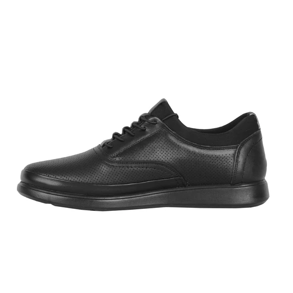 Balayk 066 Siyah Lz %100 Deri Erkek Sneakers Spor Ayakkabı - 3
