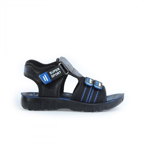 Ayakcenter 618-22 Syh-Mavi Cırtlı Erkek Çocuk Sandalet
