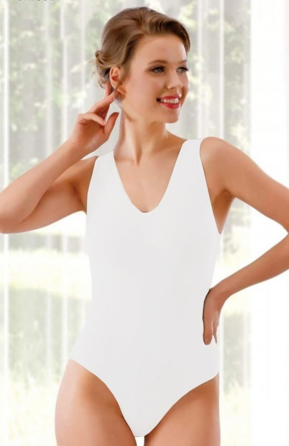 Layza Form 17600 Kadın İz Yapmaz Kalın Askılı Mikro Elyaf Boy Body Korse - 2