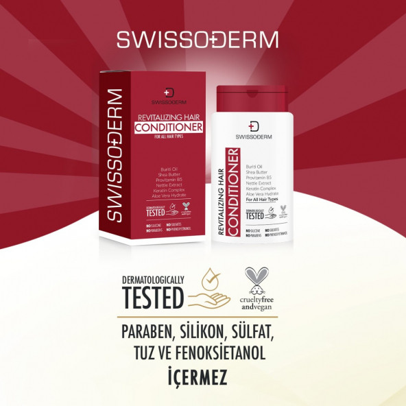 Swissoderm Canlandırıcı Saç Kremi (300 ml) - 2