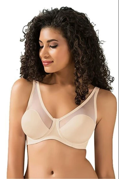Le Jardin 9200-B Desteksiz-Balenli Tül Kaplı Soft Sütyen - 3