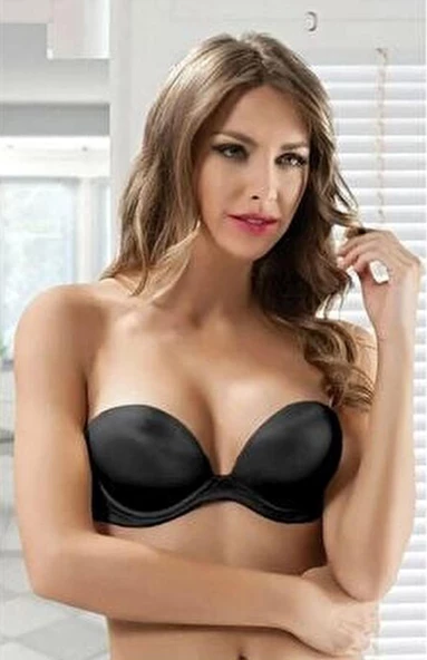 Le Jardin 7036-B Destekli-Balenli Straplez Silikonlu Sihirli Sütyen - 3