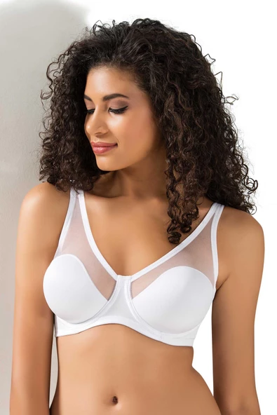 Le Jardin 9200-B Desteksiz-Balenli Tül Kaplı Soft Sütyen