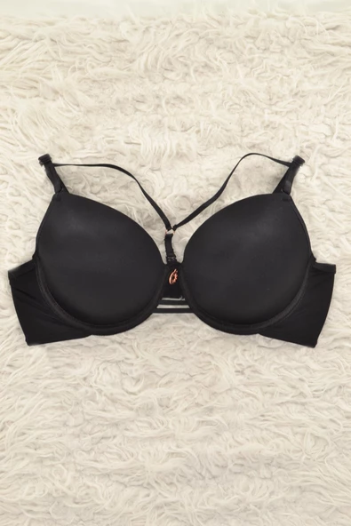 Le Jardin 7008-B Destekli-Balenli Micro Kaplı İpli Push-Up Sütyen - 2