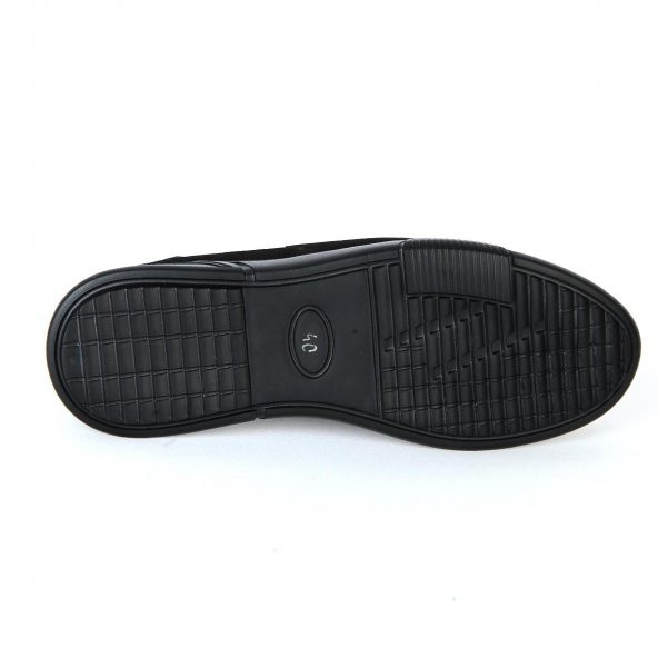 Dropland 8522 Siyah Nubuk %100 Deri Erkek Casual Ayakkabı - Resim 3