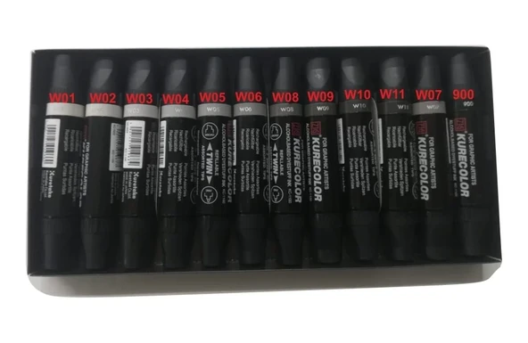 Zig Kurecolor KC 1100 W08 Twin Profesyonel Grafik Kalemi (1 adet) - 2