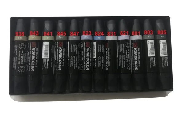 Zig Kurecolor KC 1100 838 Twin Profesyonel Grafik Kalemi (1 adet) - Resim 2