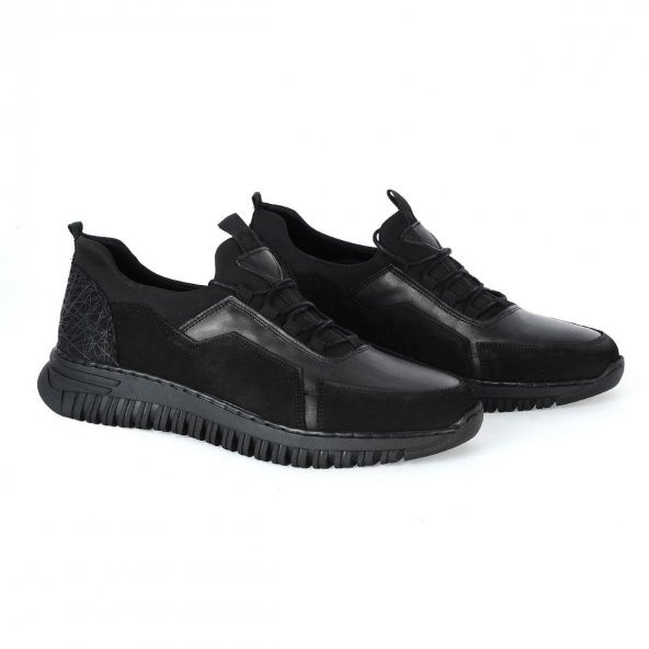 MP 222-4815 Siyah %100 Deri Erkek Casual Ayakkabı ürün görseli