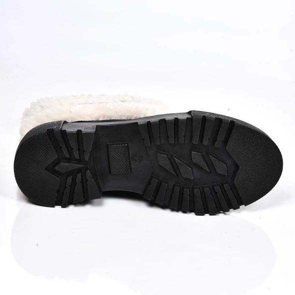 MP 222-2745 Termal Kürklü Kadın Düz Bot Ayakkabı - Resim 10