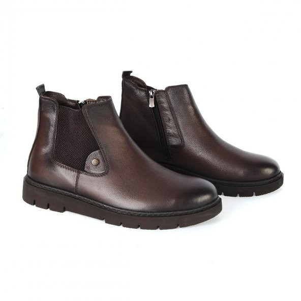 MP 222-4864Mr Kışlık Hakiki Deri Erkek Bot - 5