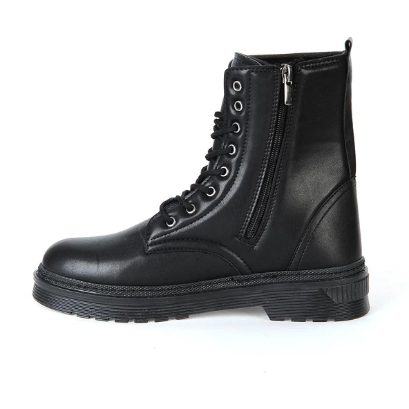 Wanetti Z.901 Kürklü Kışlık Kadın Düz Bot - Resim 7