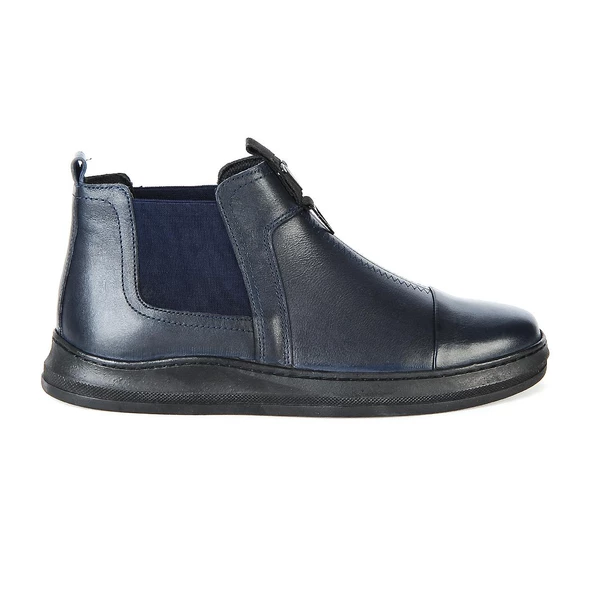 MP 222-4819Mr Lacivert Kışlık Hakiki Deri Erkek Bot - 2
