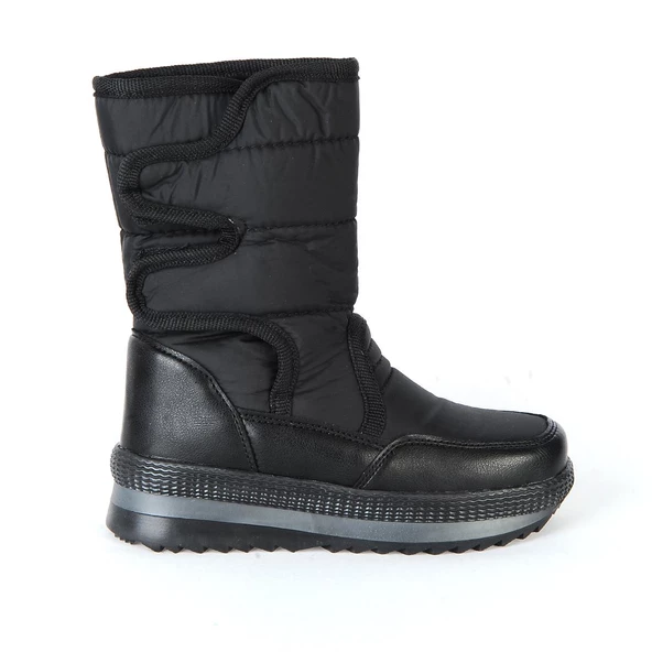 Twingo 815 Siyah Termal Kürklü Kız Çocuk Kar Botu