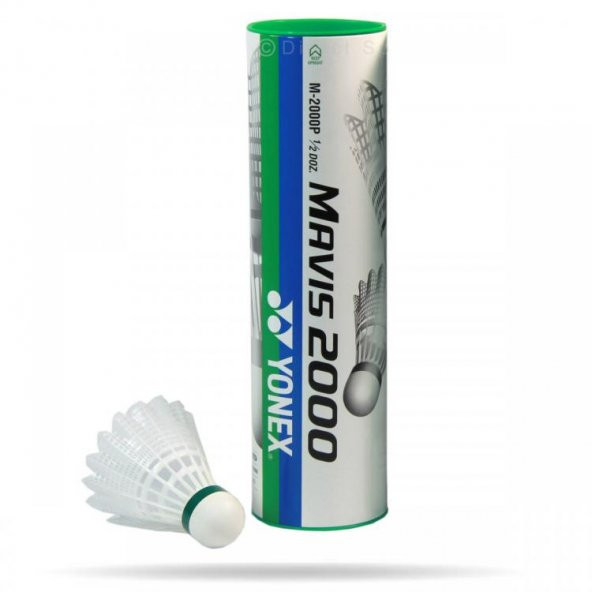YONEX SHUTTLE MAVİS 2000 (6lı) BEYAZ BADMİNTON TOPU - 2