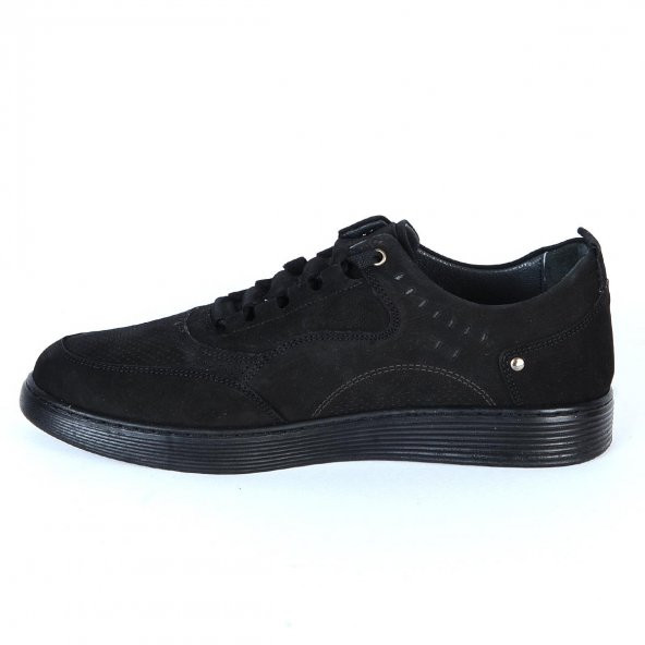 Castle Black 71105-2 Siyah Nubuk Deri Erkek Casual Ayakkabı - 2