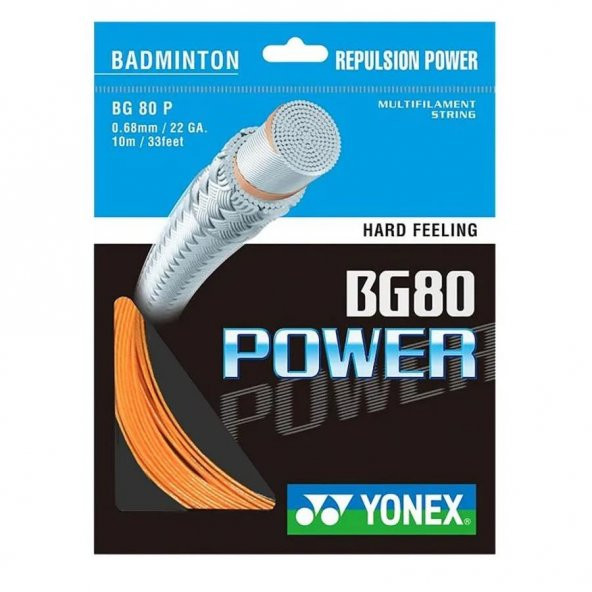 YONEX BG 80 POWER BADMİNTON KORDAJI TURUNCU (10m)