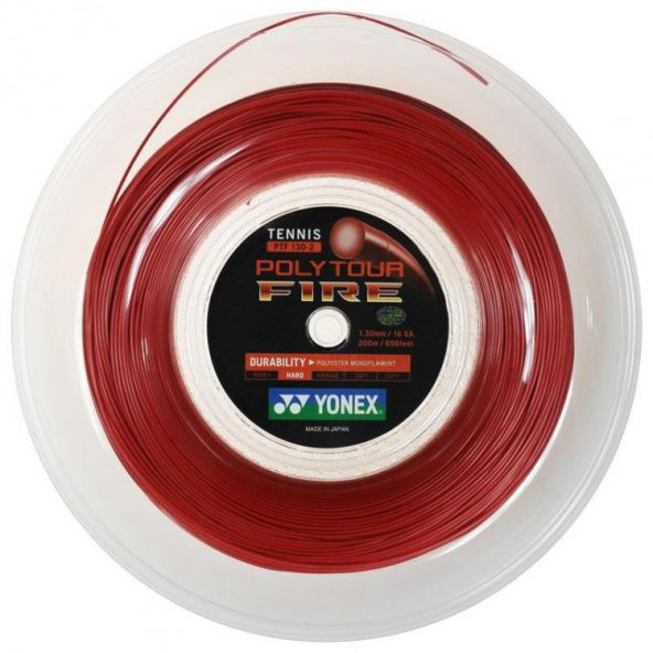 YONEX POLY TOUR FIRE 125-2 (200 m) TENİS KORDAJ Monofilament