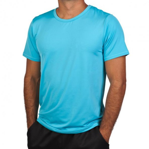 EXUMA 171205 Erkek Mavi Spor Tişört
