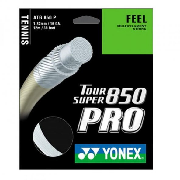 YONEX TOUR SUPER 850 PRO 1.32 12m Tenis Kordajı MULTIFILAMENT