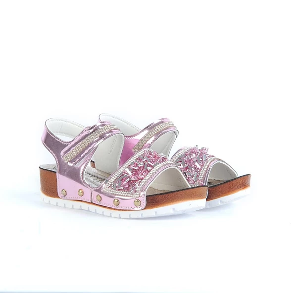 Ayakcenter 335-8 Rose Cırtlı Kız Çocuk Sandalet - 2