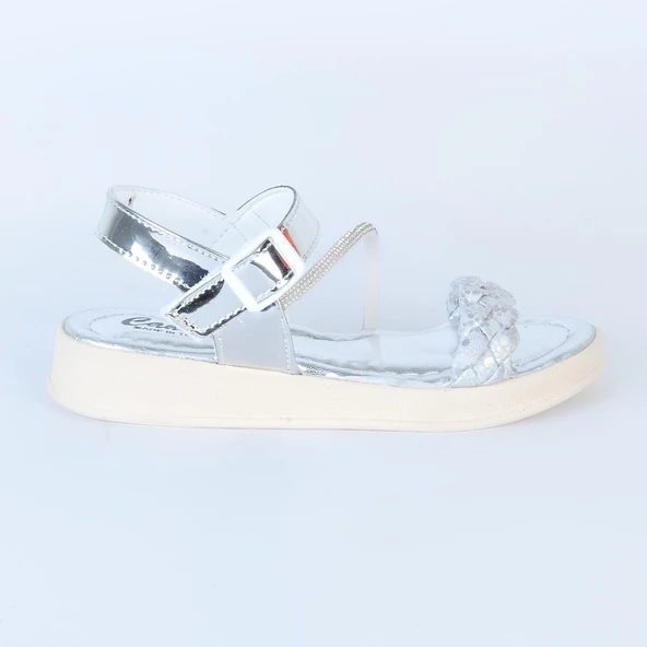 Poliva 4560 Düz Simli Kız Çocuk Sandalet - 7