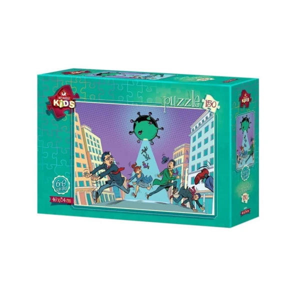 5659 Virüsten Kaçış -150 Parça Art Puzzle - 7