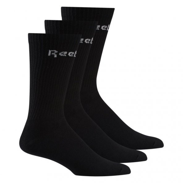 Reebok GH0331 Act Core Unisex Siyah Uzun 3'lü Çorap
