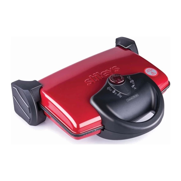 Stilevs Tostzade TM-060 Izgaralı Tost Makinesi Kırmızı