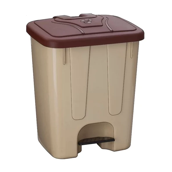 ŞENYAYLA 4255 KÖŞELİ PEDALLI ÇÖP KOVASI 40lt - 1
