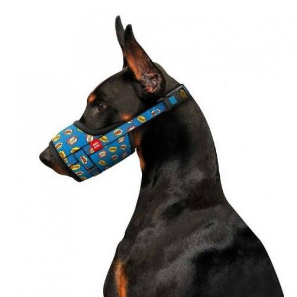Waudog Collar Köpek Ağızlığı WOW desenli boyut 25-34 cm
