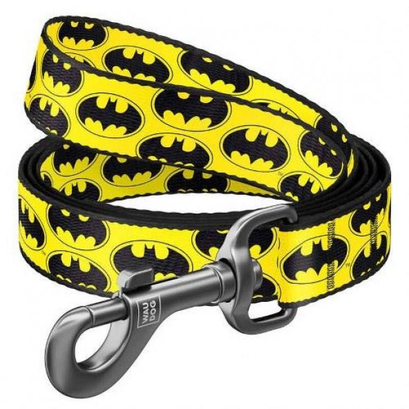 Waudog Collar Köpek Gezdirme Tasması Batman Desenli 20mm 122 cm