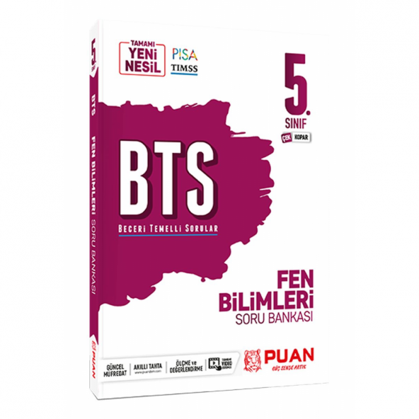 Puan Yayınları 5. Sınıf Fen Bilimleri BTS Beceri Temelli Soru Bankası