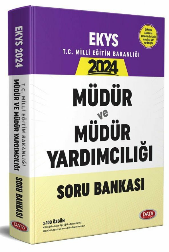 Data Yayınları 2024 EKYS Müdür ve Müdür Yardımcısı Soru Bankası - 3