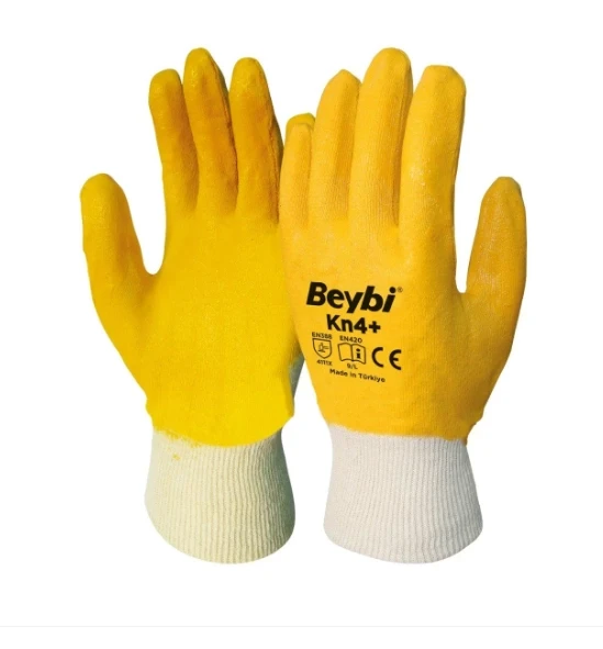 KN4 Plus İş Eldiveni Nitril Kaplama Pamuk ( 1 Çift )