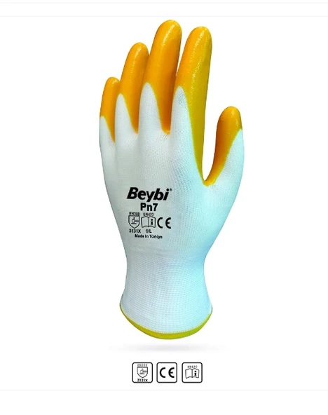PN7 İş Eldiveni Nitril Kaplama Eko(12 Çift)