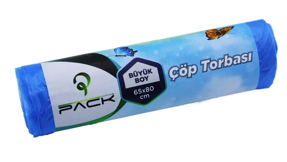 Standart Büyük Boy Çöp Torbası - (65 x 80) 10 adet